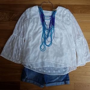 LOFT bell sleeve top